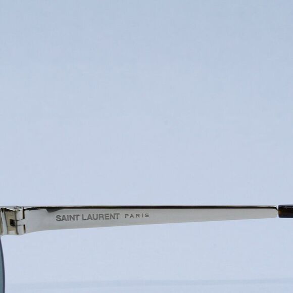 ?️ New Saint Laurent SL692 003 Sunglasses -Gold Frame, Green Lenses